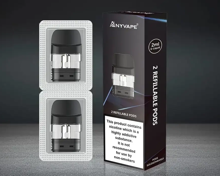 Synbar Q30R refillable POD detail showing structure and contacts