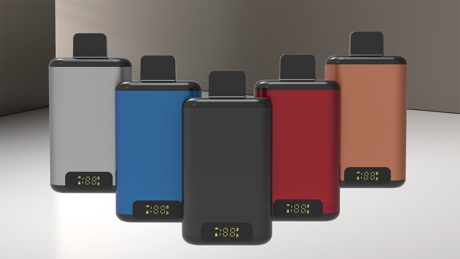Synbar S400 device, POD, USB-C port and digital display — multi-view